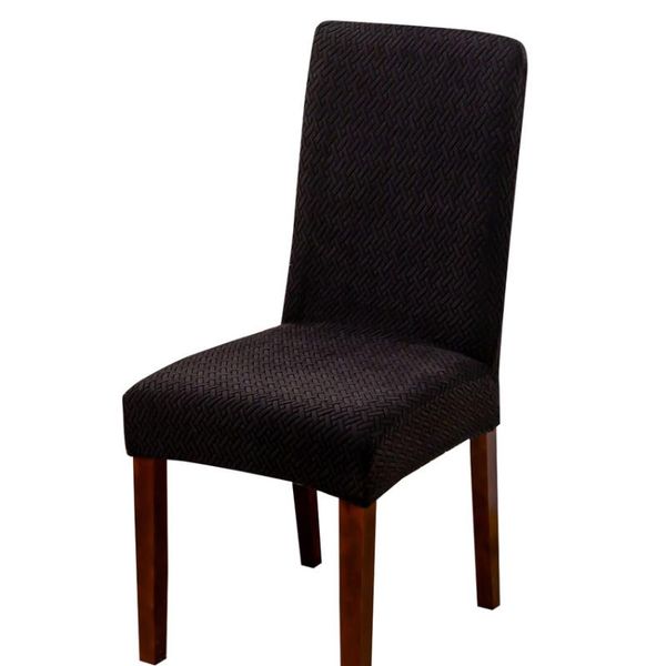 

chair covers solid color 1 seat cover fabric elastic knitted dining restaurant stool wrap furniture housse de chaise