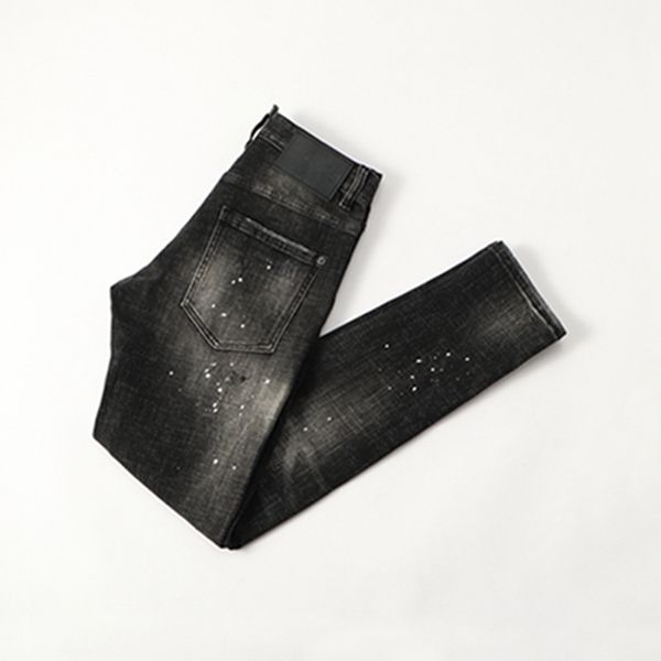 

2021ss the latest italian men's hollow high-quality jeans hip-hop logo designer trousers men's size 28-38 new model dn31287, Blue