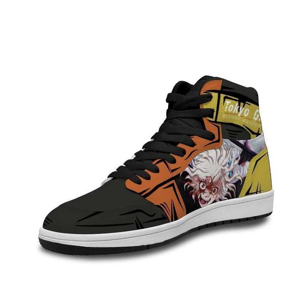 

2021 5ok4 tokyo ghoul leather basketball shoes ins for women soft running trainers