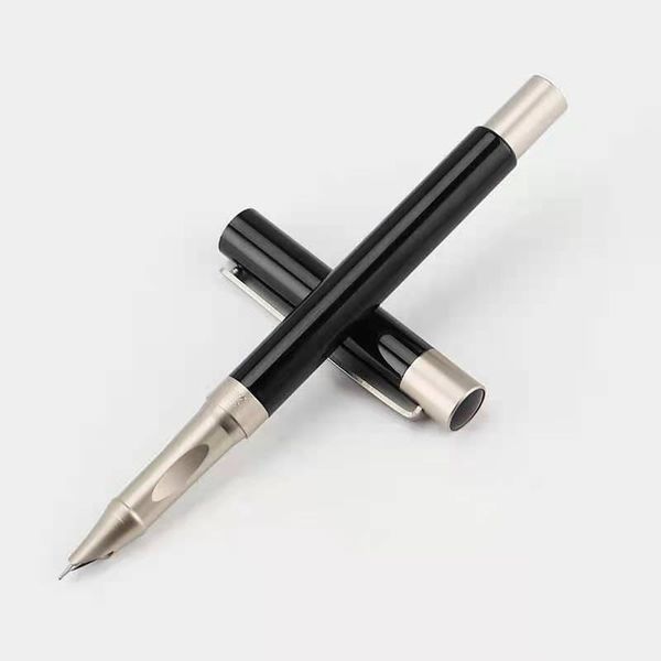 

paili 612a fountain pen metal ink pen f nib silver clip business stationery office school supplies writing gift pens