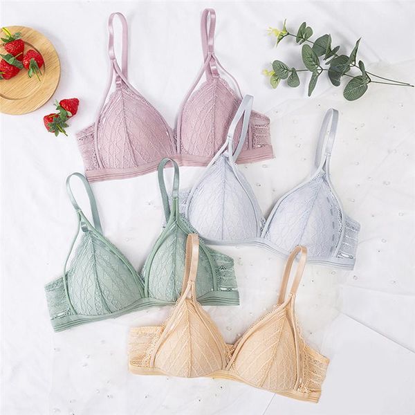 

solid lace bras for women lingerie beauty back deep v lace bralette female brassiere wire thin underwear push up bra, Red;black