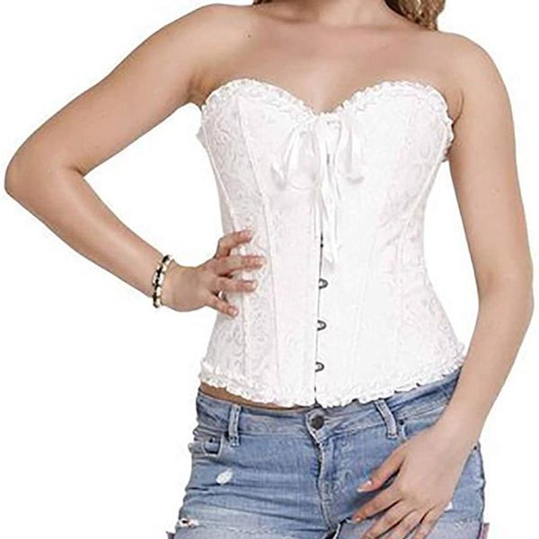 

yoga outfit underbust corset for women satin lace up boned bustier dance classic daily corselete gothic party clubwear