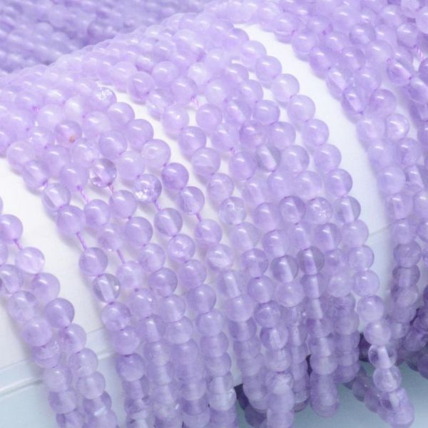 

other natural lavender amethyst loose round beads 4.2mm