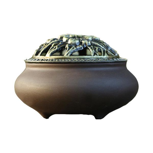 

fragrance lamps incense-n-wish purple sand incense burner hand stove traditional handicraft aroma purify yoga buddhism decoration drop
