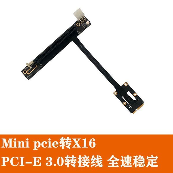 

computer cables & connectors graphics extension cable mini pcie to x16 pcie3.0 pci-express mpcie 16x adapter full speed for 4p 6pin mining b