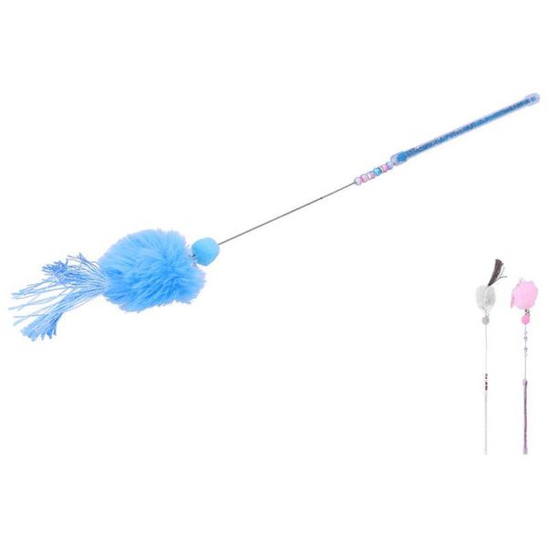 

cat toys tassel sticks stick with bell flexible wand pet rod for attract cats