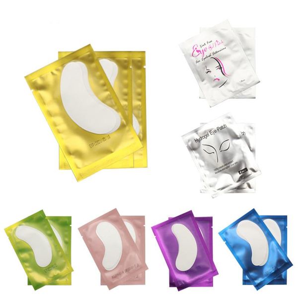 

false eyelashes 50 pairs of grafting eyelash gel attached to the under extension tips sticker packaging makeup tools