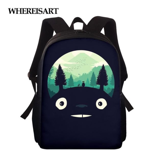 

school bags whereisart my neighbor totoro print bag for boys girls kindergarten/elementary backpack cartoon book