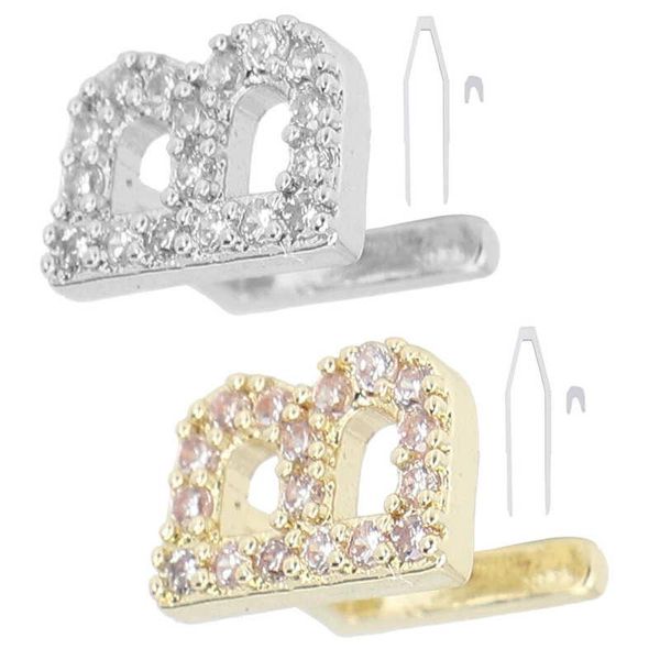

nail gel manicure hip hop teeth single letters mouth halloween dentures ornaments accessories polish, Red;pink