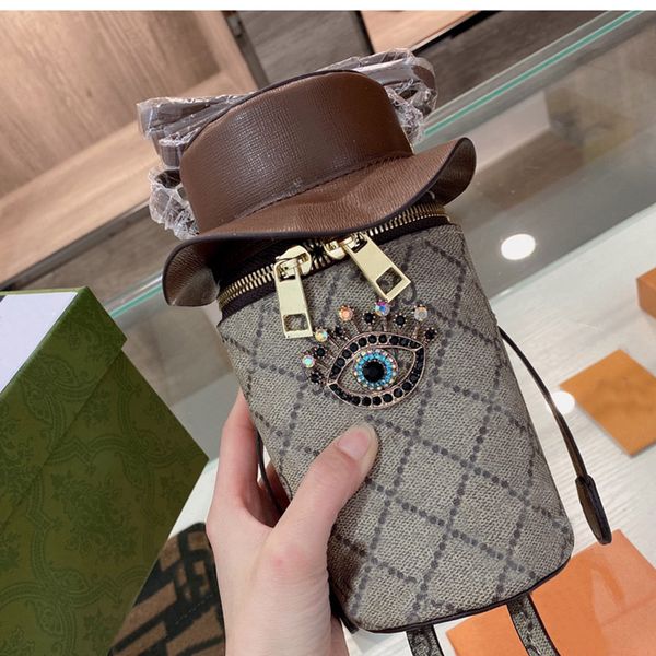 

2 colors fashion leather women crossbody luxurys designers phone bags shoulder bag artwork handbag purse wallet bucket