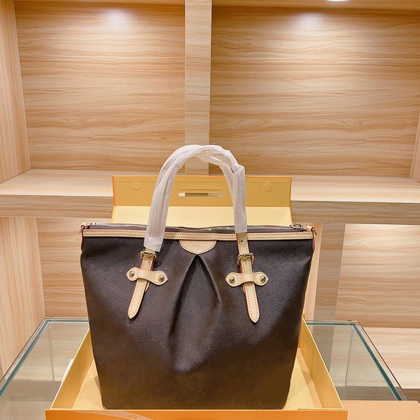

handbags leather fashion shoulder bag woman single handle tote shopping bags 34cm