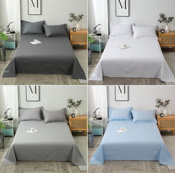 

sheets & sets nordic solid color pure cotton bed sheet set soft skin-friendly bedsheet and cover 3 pcs suit cozy breathable