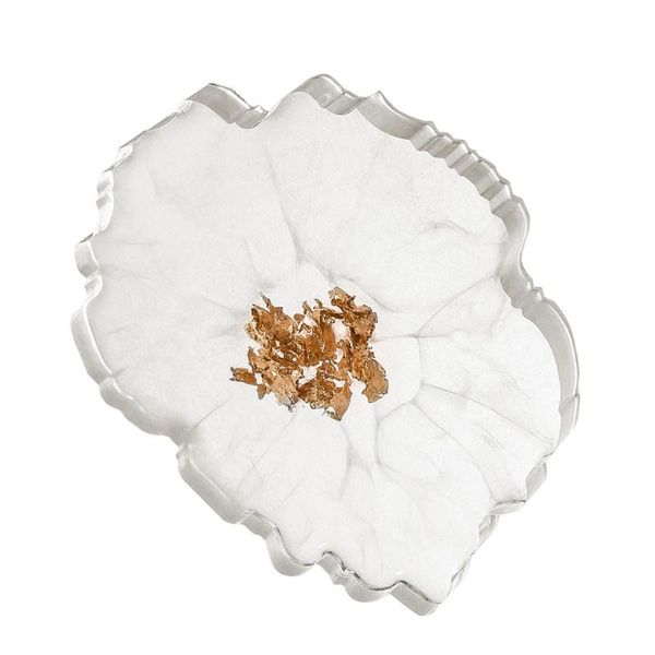 

mats & pads 1pc desk gold leaf casting mold cup holding storage dish resin mat