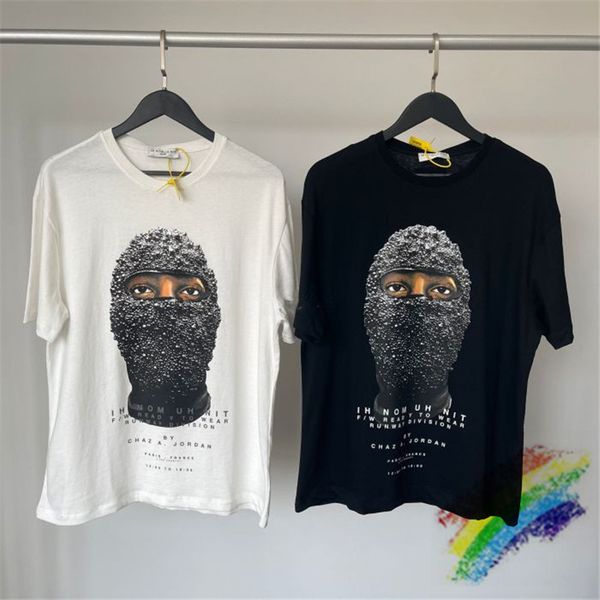 

2021 new pearl ih nom uh nit relaxed mask t shirt men women heavy fabric streetwear t-shirts tees v4q9, White;black