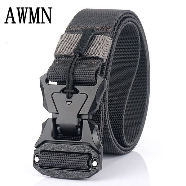 

durable fashion the felt 2021 men's outdoor tactical belt lightweight versatile jeans, Black;brown