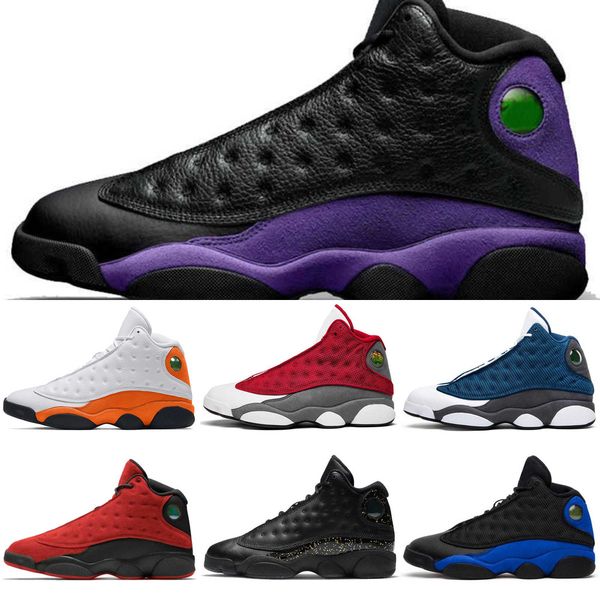 

2021 with box 13s basketball shoes jumpman 13 court purple reverse bred hyper royal starfish gold glitter women mens luxurys designersm4v8