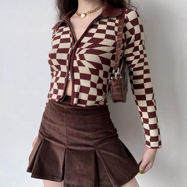 

women's t-shirt casual knitwear long sleeve dual zip jacket autumn outwear sweater for ladies, White