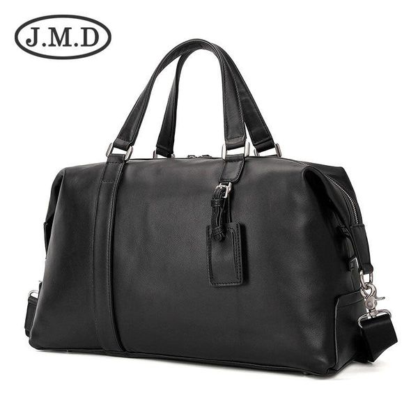 

duffel bags j.m.d layer leather casual cool travel bag black classic nappa handbag