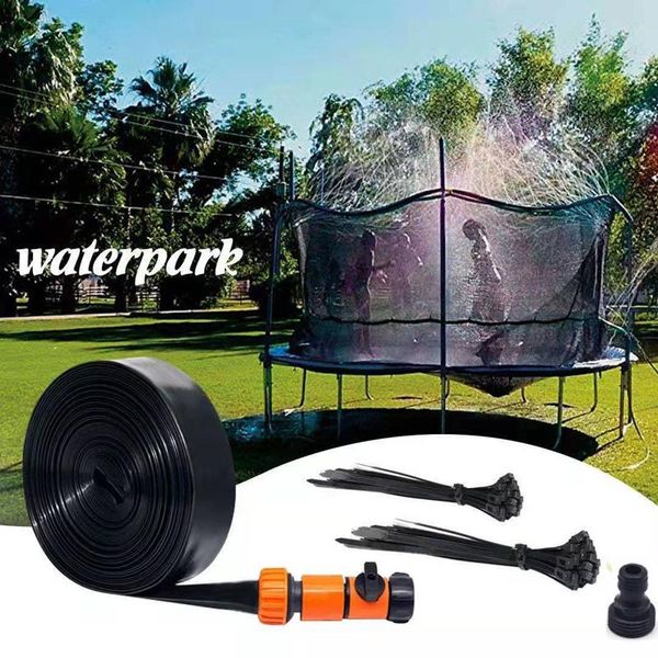 

watering equipments trampoline sprinkler outdoor kids water misting misters cooling system summer fun sprinkle set