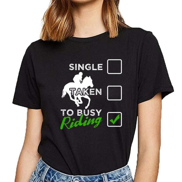 

women's t-shirt t shirt women funny horse riding quotes to busy fashion white custom female tshirt