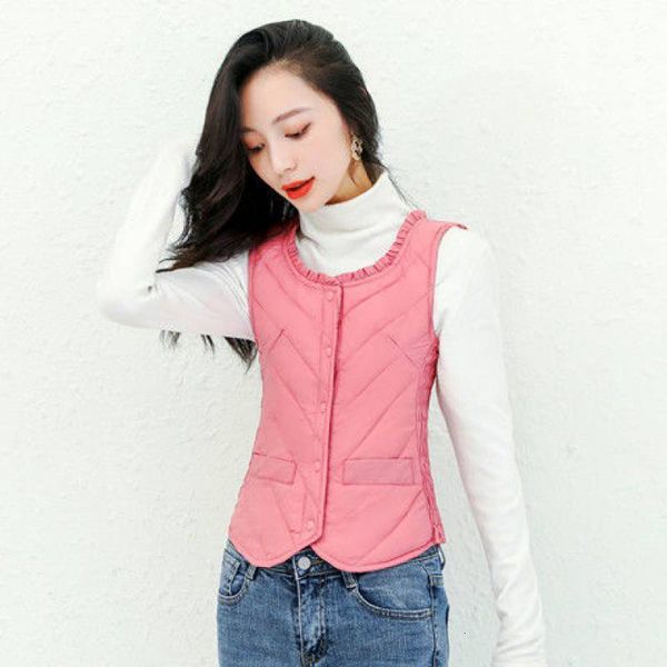 

waistcoat autumn winter middle-aged elderly down et waistcoat women's inner vt is warm and short, large, thickened,, Black;white