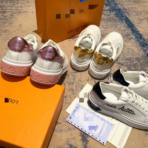 

small white shoes 2021 spring and autumn star same thick soled embroidered lace up casual sports couple, Black