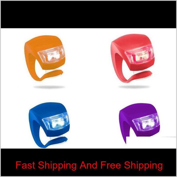 

5th cycling lamp sile bike bicycle cycling head front rear wheel led flash bicycle light lamp waterproof ligh qylbfh bdepack2001