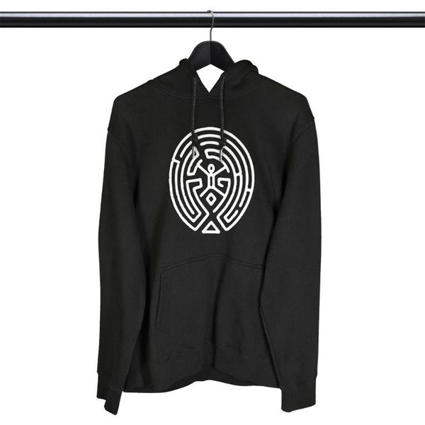

men's hoodies & sweatshirts coolmind cotton loose creative print casual cool men drop sholder hooded, Black