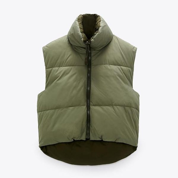 

women's vests 2021 black stand collar women zipper pu leather coats elegant autumn winter short female ladies vest, Black;white