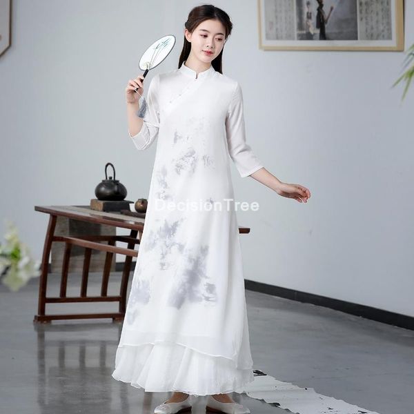 

ethnic clothing 2021 chinese dress traditional qipao vestidsos women female cheongsam elegant vintage wedding party oriental, Red
