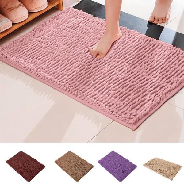 

bathroom carpet anti-slip bath rug outdoor shower room rugs and mat chenille bathroom floor mat toilet door mat#g30