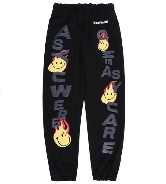 

2021 new ss sweatpants women men digital direct printing kanye west casual readymade joggers trousers pants fgsg, Black