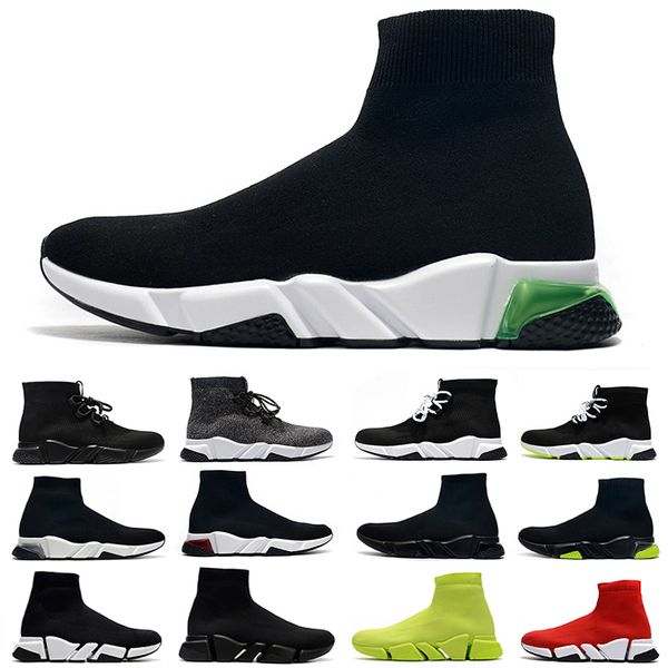 

2022 speed sock trainers running shoes mesh mens clearsole lace-up triple black white red blue grey men women tennis trainers sports sneaker