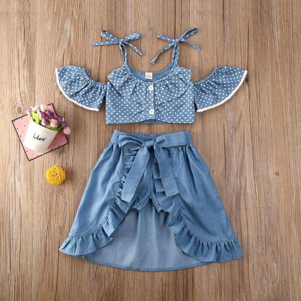 

clothing sets baby & children's 3pcs toddler kid girl summer polka dots +ruffle dress+shorts clothes 1-5years, White
