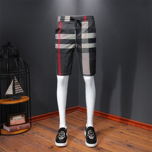 

men's summer luxury brand fashion trend slim large casual shorts 210716, White;black