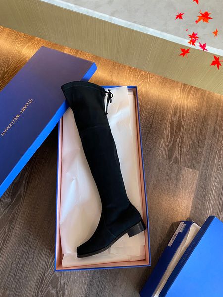 

2022 leather boots ladies short ankle cowskin boot autumn winter chunky heel martin booties fashion camfortable shoes with box size 35-40 -h, Black