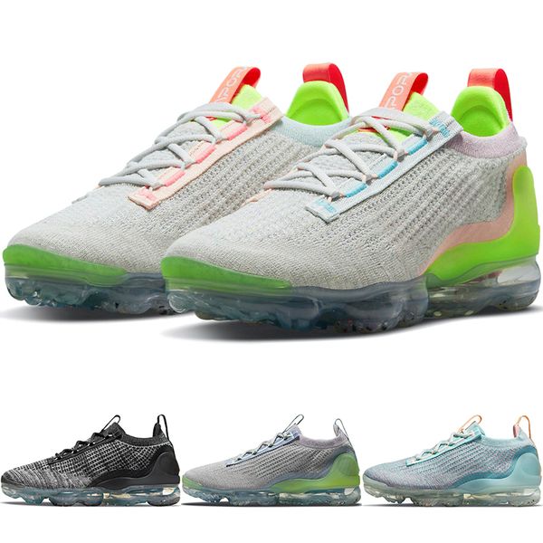 

2021 fk triple black anthracite multi-color men running shoes particle grey liquid lime cushion male trainers white pink women sneakers dh40