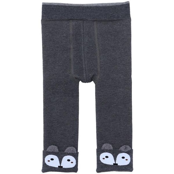 

women's leggings 1pc baby toddlers winter warm trousers kids plush pants, Black