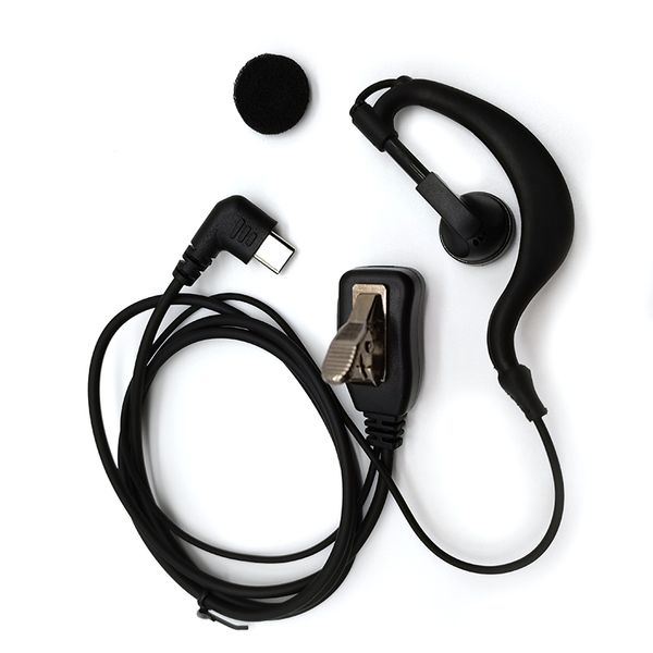 Typ-c kopfhörer G D Form Spule Kabel Zwei Weg Radio Walkie Talkie Ohrhörer Headset für kenwood AVPH3 GXT1000AZ GXT1000VP4