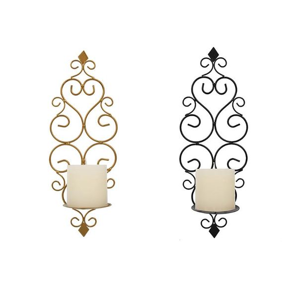 

candle holders wall hanging candlestick metal iron sconce holder home decor ornaments