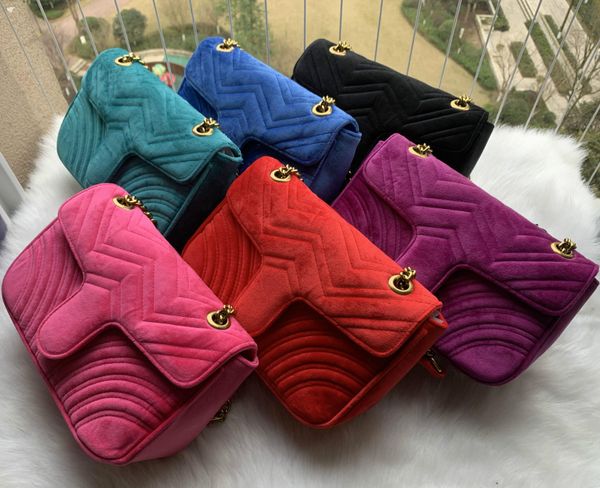 

2021 handbags chian velvet leather handbags women luxurys designers evening shoulder bag new messenger bag purse tote sac