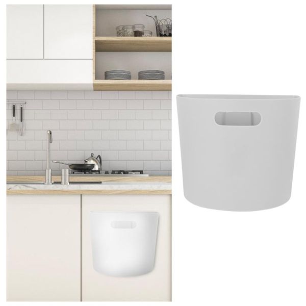 

waste bins 1pc creative wall-mounted garbage holder small home bin portable trash can