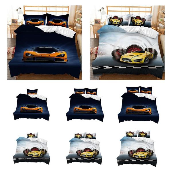 

bedding sets car printed solid home set polyster zipper hands machine washable lovely pattern with cars motocycle