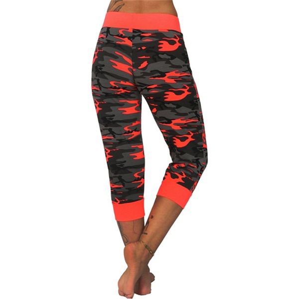 

fashion women camouflage urinary book casual leggins slim cropped women's brochure clothingsale, Black