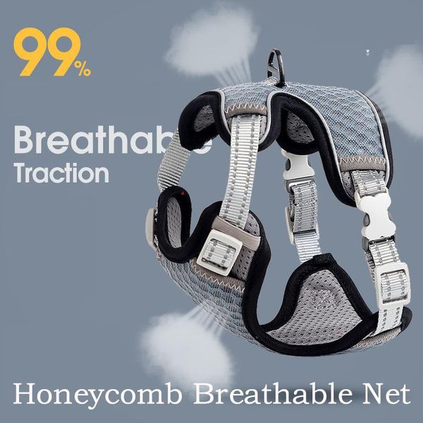 

cat collars & leads mesh harness for pet dogs adjustable reflective dog vest and leash set breathable harnesses walking lead