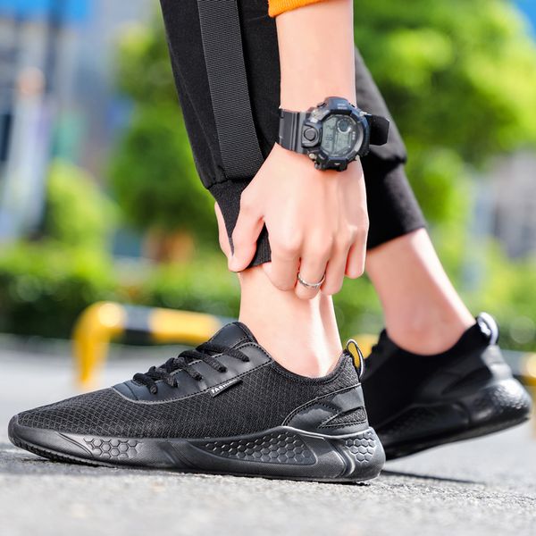 

summer mens sports shoes 2020 new light breathable air mesh running shoes men plus size luxury recreational sneakers for men
