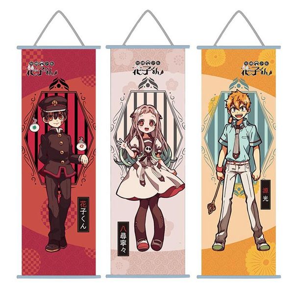 

paintings japanese anime toilet-bound hanako-kun jibaku shounen wall scroll mural poster hanging otaku decor collection