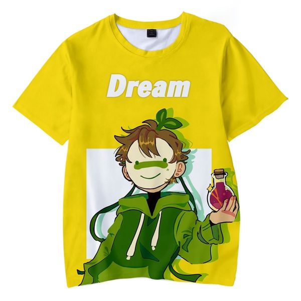

2021 dreamwastaken 3d digital printing peripheral casual fashion short sleeve t-shirt, White;black