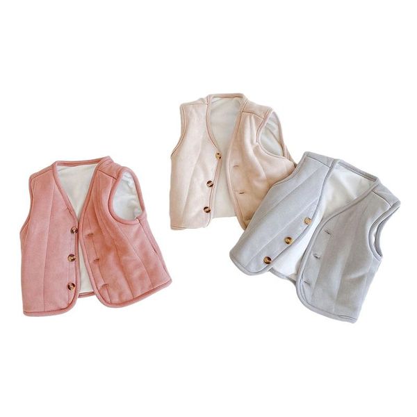 

waistcoat baby girl boy clothes cotton kids vest winter spring solid color toddler clothing outerwear warm waistcoats 1 pc, Camo