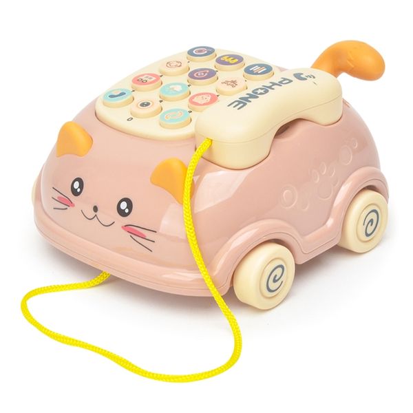 

40JC Baby Musical Telephone Toys with Light and Sound/Early Education Learning Pretend Phone for 12 Months+ Toddlers Kids
